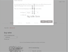 Tablet Screenshot of bigtablewine.com